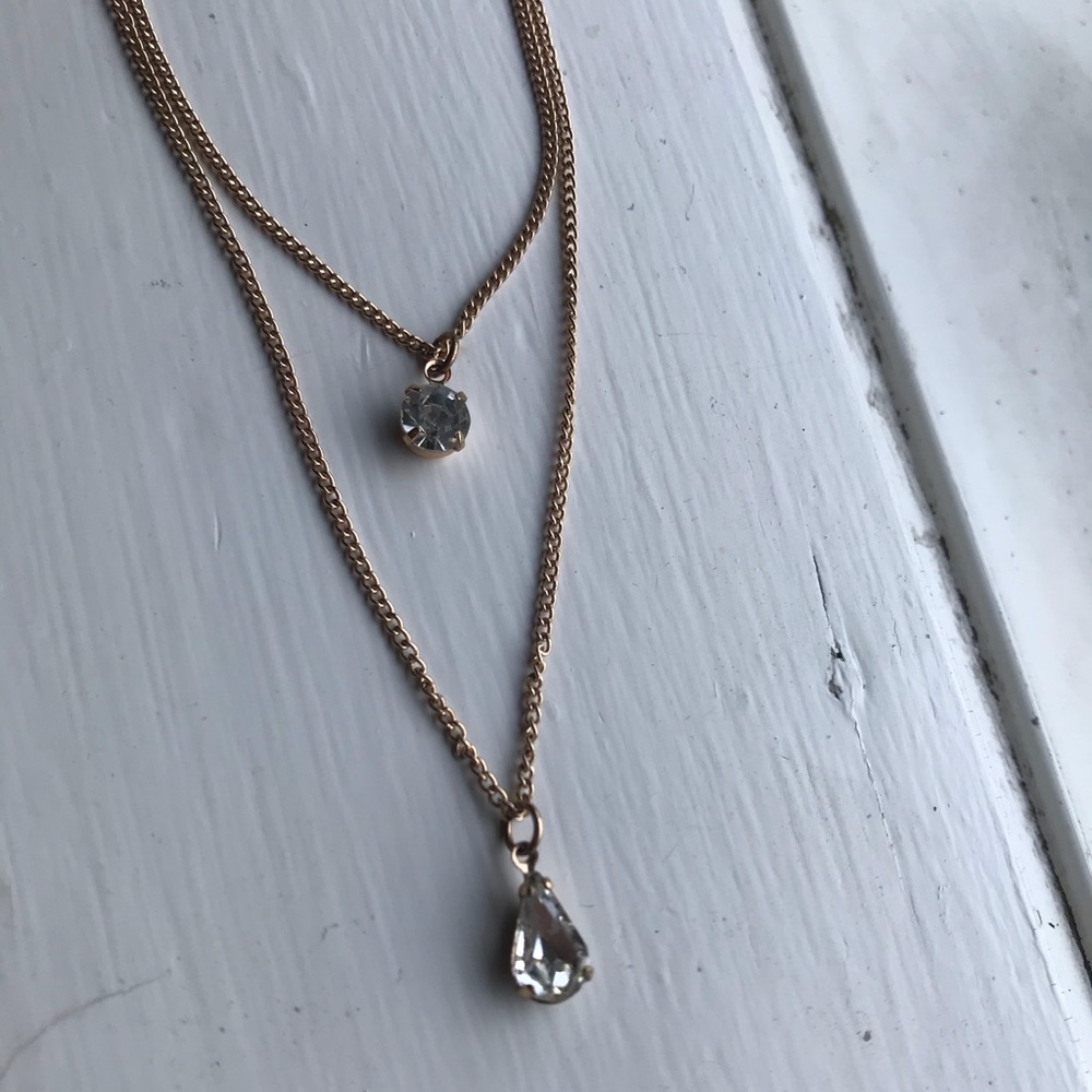Gold and Rhinestone Necklace
